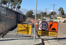 Work underway on Solly footpaths