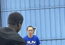 Exciting doubles matches in the table tennis