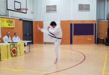 Fourth Dan Black Belt in town for grading