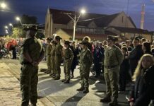 Port Pirie remembers them at dawn