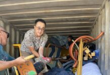 Rotarians swing into action