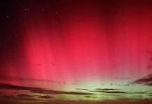 Aurora lights up the Gulf