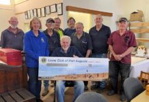 Lions donate to men’s shed