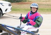 Kaela drives a perfect double