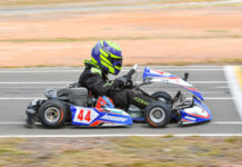 Excitement at the go-karts