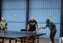 Blue wins tight competition against a hard-hitting Red side