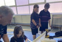 School students give to elderly