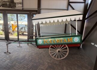 Ice cream cart restored