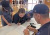 Crows stars visit Pirie school