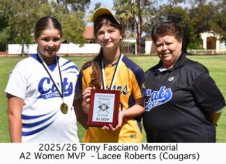 Pirie softballers celebrate