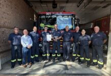 Firefighter bids farewell