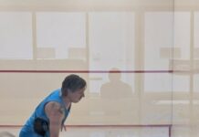 Tight battles in squash