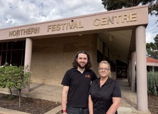 Ceiling repair underway